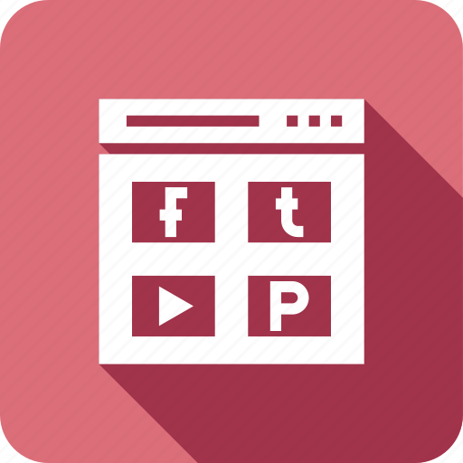 Facebook, like, page, pintrest, profile, twetter, youtube icon - Download on Iconfinder