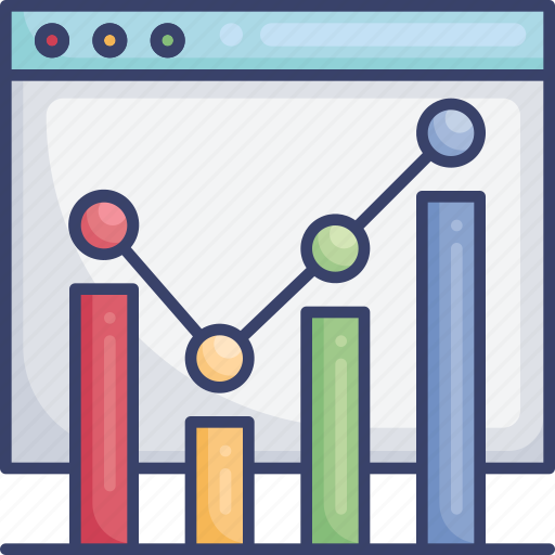 Analytics, browser, chart, graph, statistics, webpage, website icon - Download on Iconfinder