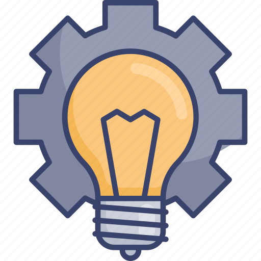 Gear, idea, innovation, lightbulb, options, preferences, thought icon - Download on Iconfinder