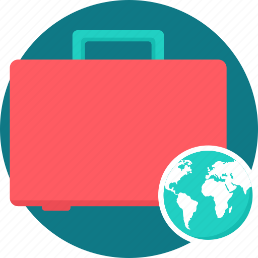Package, bag, box, briefcase, ecommerce, globe, suitcase icon - Download on Iconfinder