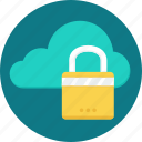 cloud, lock, protection, secure, security, weather, safety