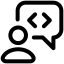 programming, code, coding, chat, dialogue, user, person, developer 