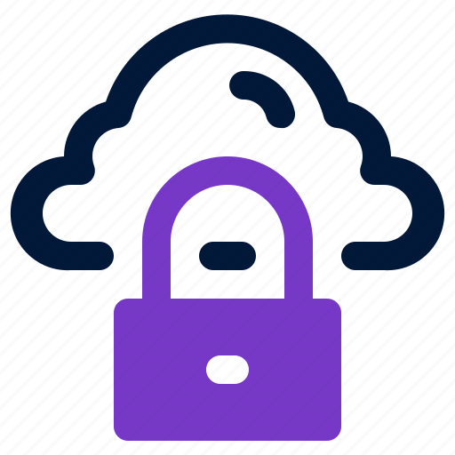 Locked, security, cloud, computing, server icon - Download on Iconfinder