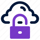 unlock, cloud, security, lock, safety