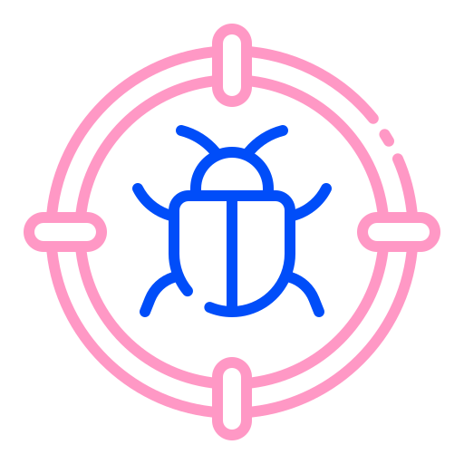 Bug, error, insect, virus, target, malware, debug icon - Download on Iconfinder