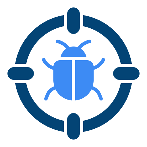 Bug, error, insect, virus, target, malware, debug icon - Download on Iconfinder
