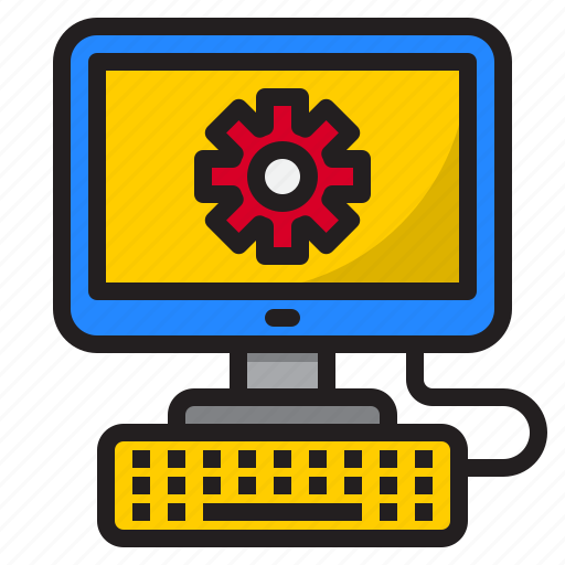 Computer, desk, desktop, office, workstation icon - Download on Iconfinder