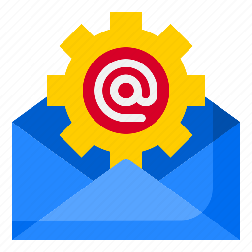 Email, envelope, mail, message, setting icon - Download on Iconfinder
