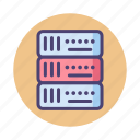 database, hosting, rack, server
