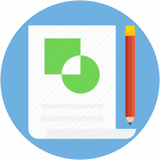 Chart sheet, graph chart, graph report, graph sheet, pencil icon - Download on Iconfinder