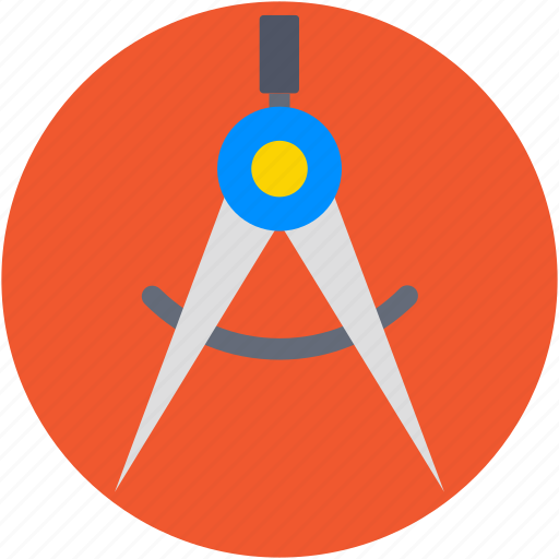 Compass, compass tool, drawing, geometry, geometry tool icon - Download on Iconfinder