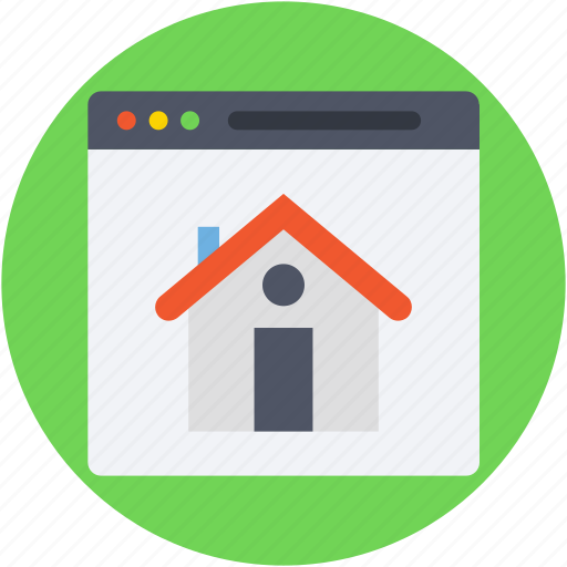 E commerce, home, online property, online real estate, website icon - Download on Iconfinder