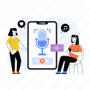 mobile podcast, podcast, microphone, mobile recording, recording app