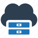 cloud, data base, server