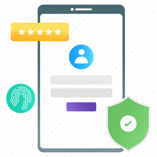 Secure login, app safety, mobile login, mobile access, mobile rating icon - Download on Iconfinder
