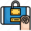 fingerprint, login, web, security, computer, network 
