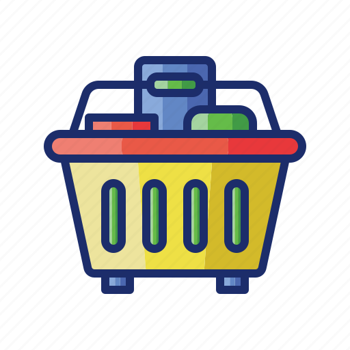 Basket, full, shopping icon - Download on Iconfinder