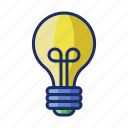 bulb, idea, light