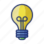 bulb, idea, light 