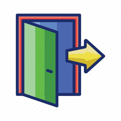 Door, out, sign icon - Download on Iconfinder on Iconfinder