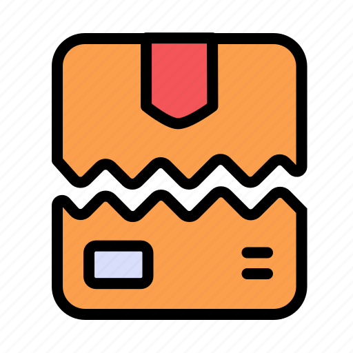 Damaged, package, box, delivery, shipping, transport, vehicle icon - Download on Iconfinder