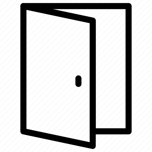 Door, enter, exit, open icon icon - Download on Iconfinder