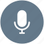 mic, microphone, siri, speaker, speech, talk, text icon 