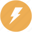 charge, electric, electricity, forecast, lightning, power, weather icon 