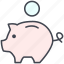 business, economy, finance, pastel, pig, piggy bank, piggybank 