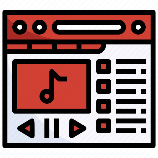 Music, player, multimedia, streaming, website icon - Download on Iconfinder