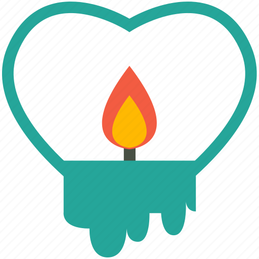 Wedding, candle, heart, like, shape, sign, valentine icon - Download on Iconfinder