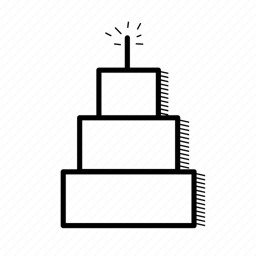 Birthday, cake, candle, food, marriage, party, wedding icon - Download on Iconfinder
