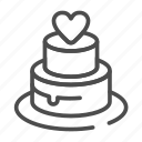 cake, heart, love, wedding