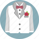 tuxedo, groom, suit, wedding, white
