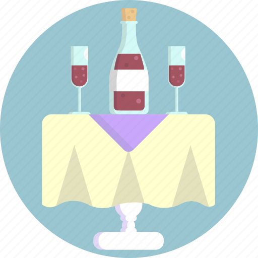 Table, wedding, wine, party, dinner icon - Download on Iconfinder