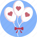 balloons, wedding, decoration, love