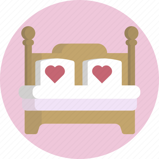 Honeymoon, wedding night, love, bed, marriage, wedding icon - Download on Iconfinder