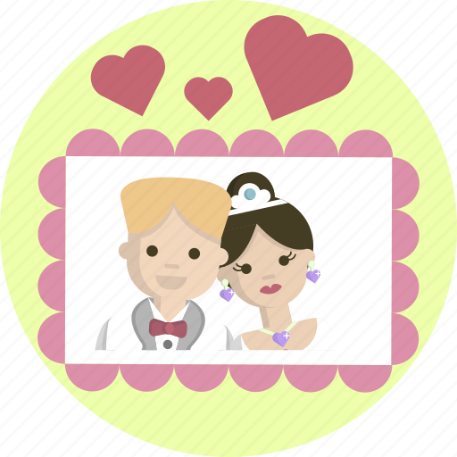 Honeymoon, wedding, bride, groom, postcard, card icon - Download on Iconfinder