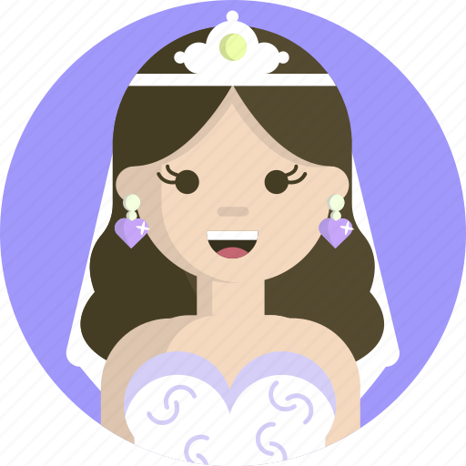 Wedding, makeup, beautiful, woman, bride, white icon - Download on Iconfinder