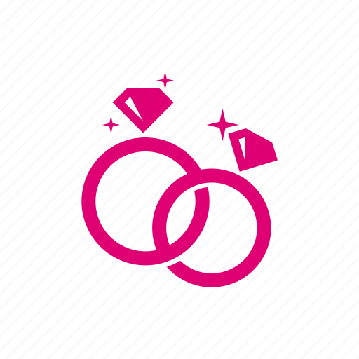 Couple, diamond, love, wedding, linked, rings icon - Download on Iconfinder