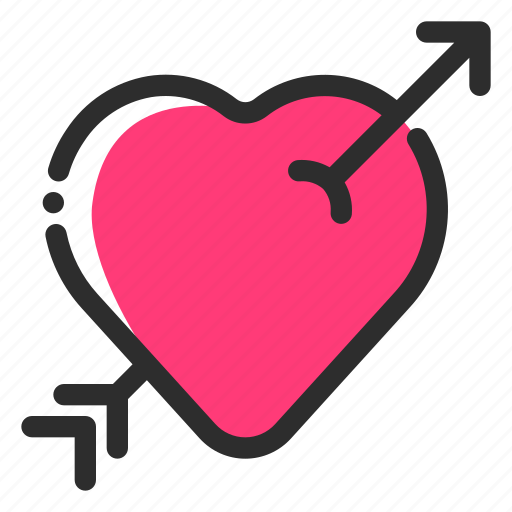 Wedding, marriage, love, hearts, arrow icon - Download on Iconfinder