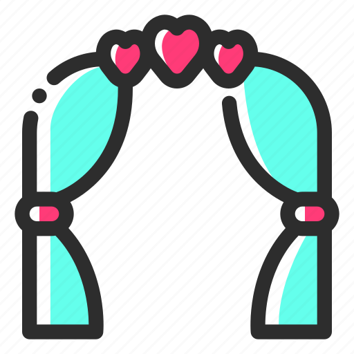Wedding, marriage, love, arch, decoration icon - Download on Iconfinder