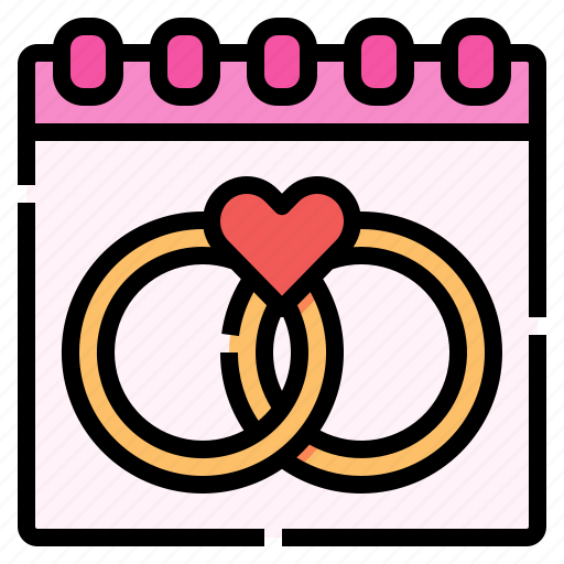 Calendar, anniversary, schedule, wedding, date icon - Download on Iconfinder