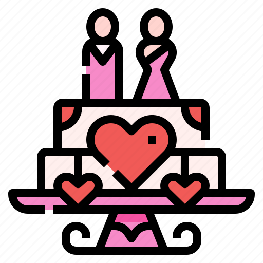 Wedding, cake, marriage, dessert, love icon - Download on Iconfinder