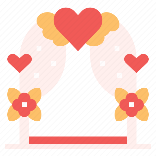 Flower, arch, wedding, marriage, romantic, engagement, love icon - Download on Iconfinder