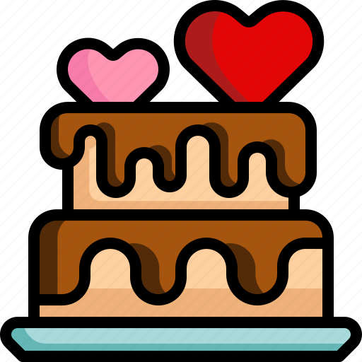 Food, wedding, cake, romantic, celebration, dessert, bakery icon - Download on Iconfinder