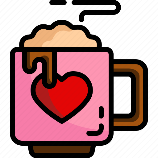 Chocolate, love, romance, food, restaurant, valentines, tea icon - Download on Iconfinder