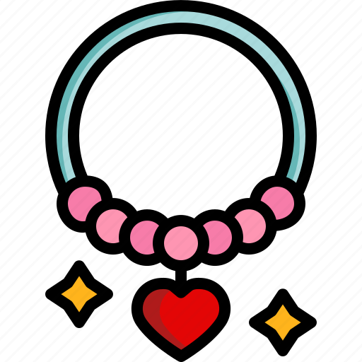 Necklace, love, romance, pearl, diamond, pendant, pearls icon - Download on Iconfinder