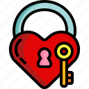 padlock, valentines, heart, love, romance, tools, utensils, fidelity, secure