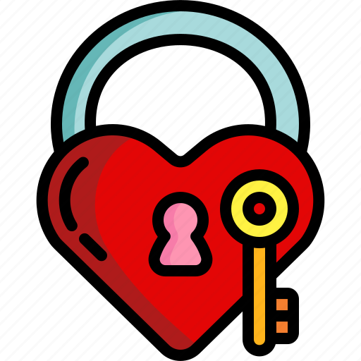 Padlock, valentines, heart, love, romance, tools, utensils icon - Download on Iconfinder